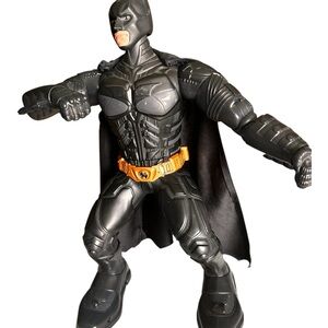 Batman Action Figure with Black Cape and Orange Belt Tested Works